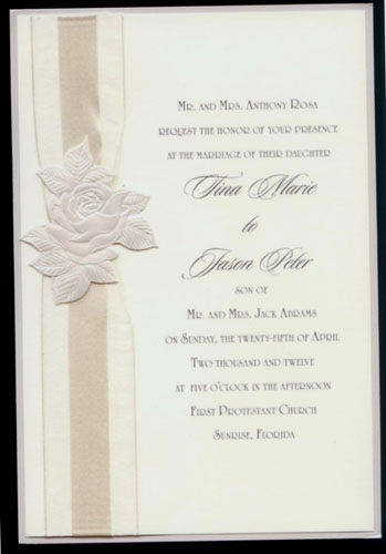 winsted wedding invitation